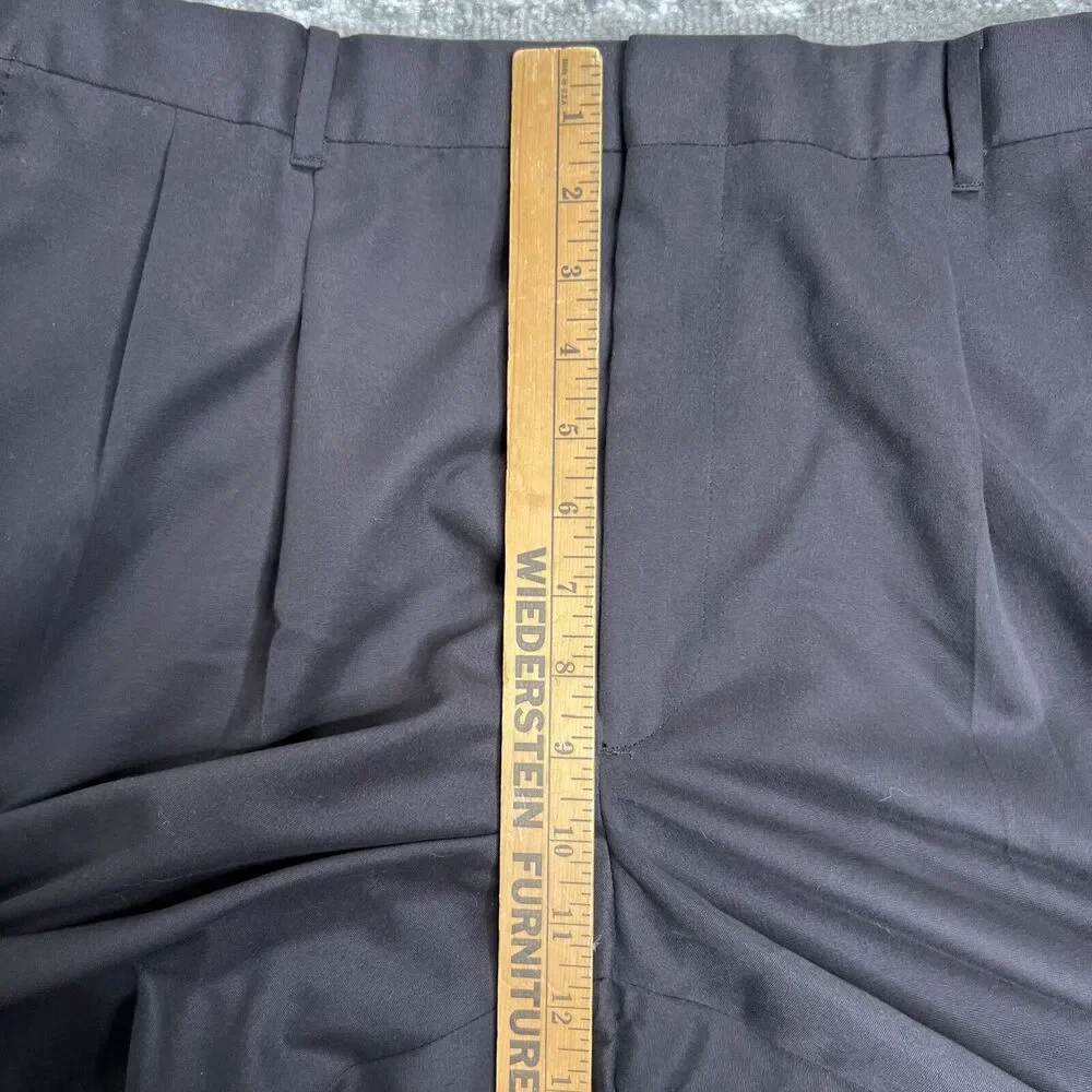 Norm Thompson Chino Casual Pleated Shorts Men's Size 38 Black 8